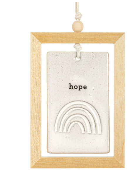 Hope Framed Hanging Plaque