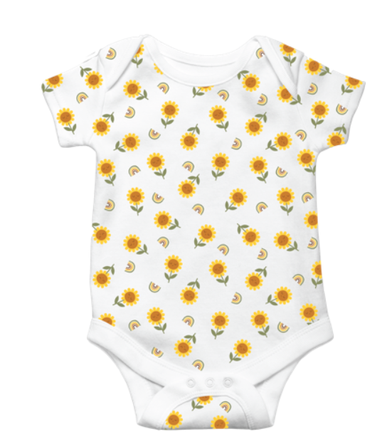 Sunflower Diaper Shirt