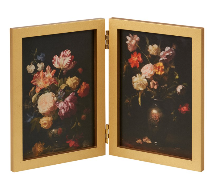 Moody Florals Hinged Frame Art