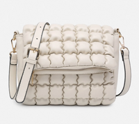 Naomi Quilted Crossbody w/ Flapover Compartment