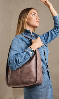 Joey Distressed Slouchy Hobo