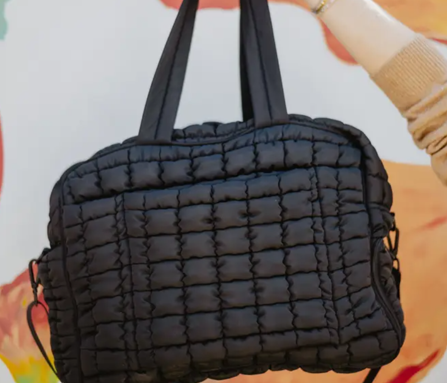 Quilted Duffel Weekender Bag