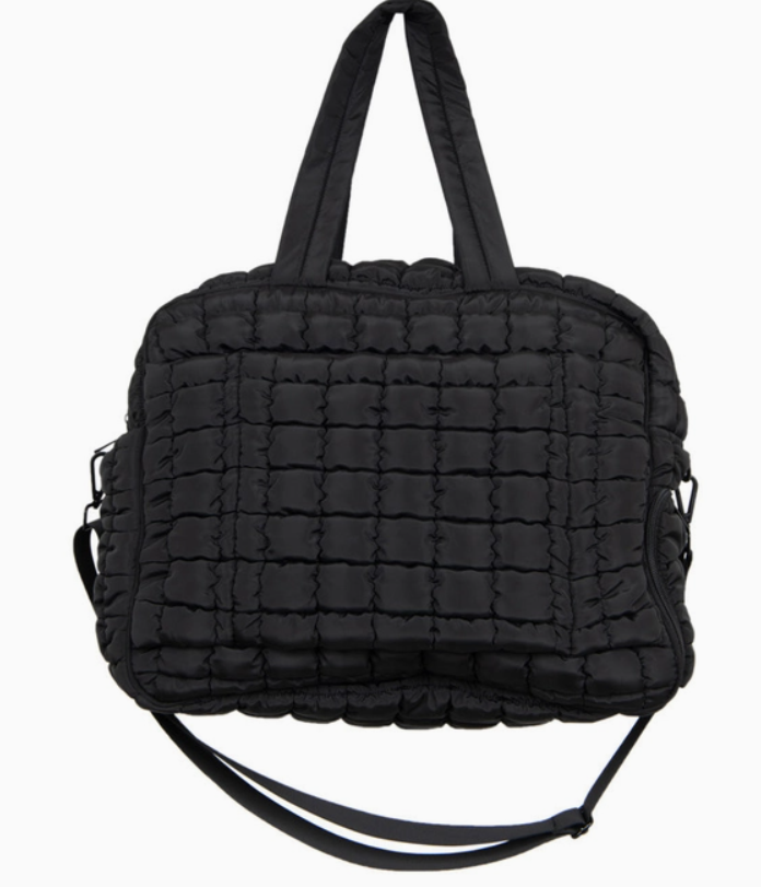 Quilted Duffel Weekender Bag