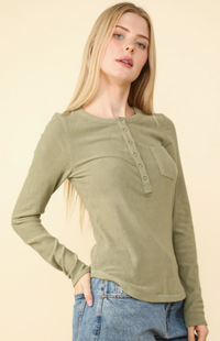 Soft Brushed Solid Knit Casual Top