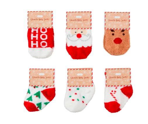 Christmas Chenile Socks