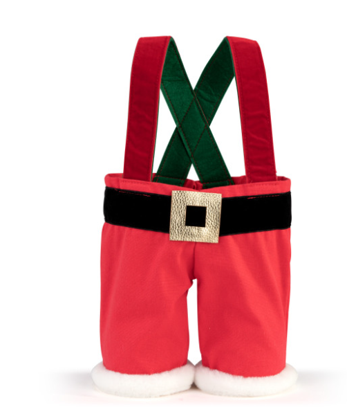 Santa Pants Double Bottle Bag