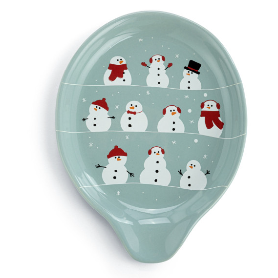 Snowmen and Mittens Spoon Rest