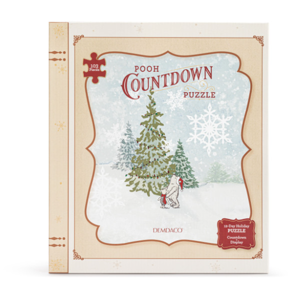 Christmas All Around Countdown Puzzle-Winnie The Pooh