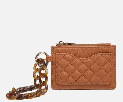 Rhodes Quilted Wallet w/ Chain Bangle