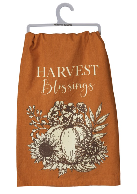 Moody Harvest Blessings Kitchen Towel