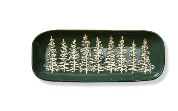 Wilde Pine Tree Rect Platter