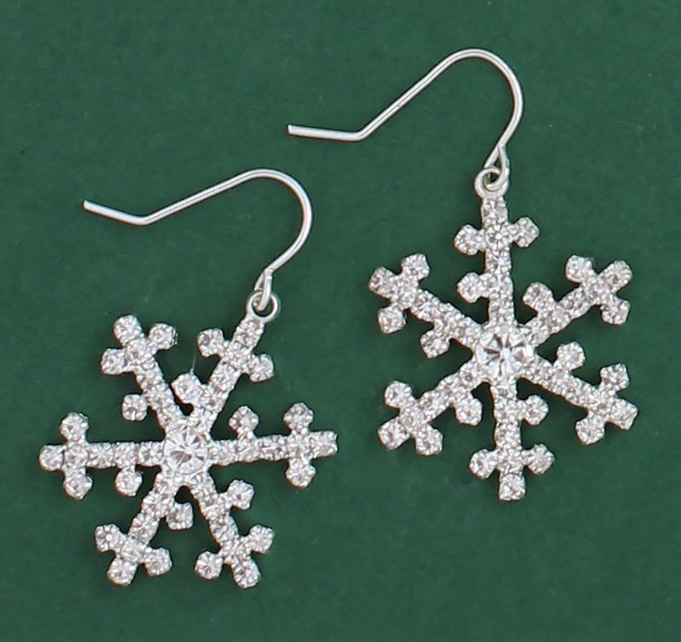 Crystal Snowflake Earrings