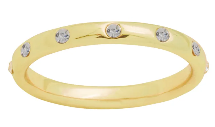 Eternity CZ Gold Layers Ring