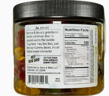 Hey Boo Boo - 13-oz Jar Gummy Bears