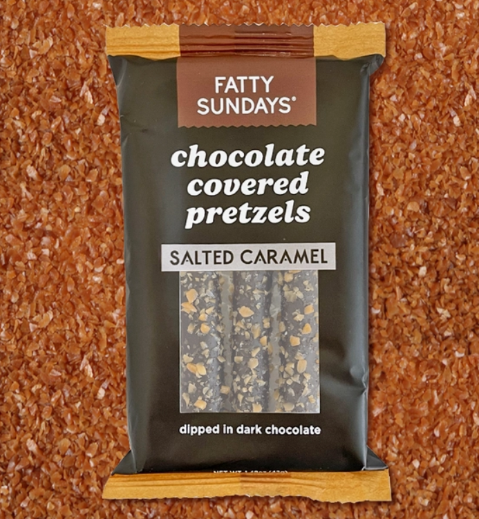 Fatty Sundays Salted Caramel Chocolate Covered Pretzels