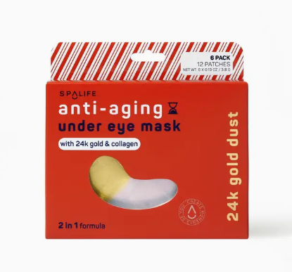 Candy Striped Anti-Aging Undereye Masks - 2 in 1 Formula