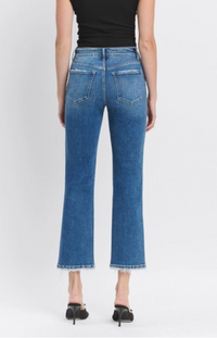 VERVET High Rise Ankle Straight Jeans