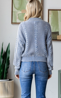 Cable Knit Sweatshirt