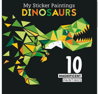 Activity Book - My Sticker Paintings: Dinosaurs