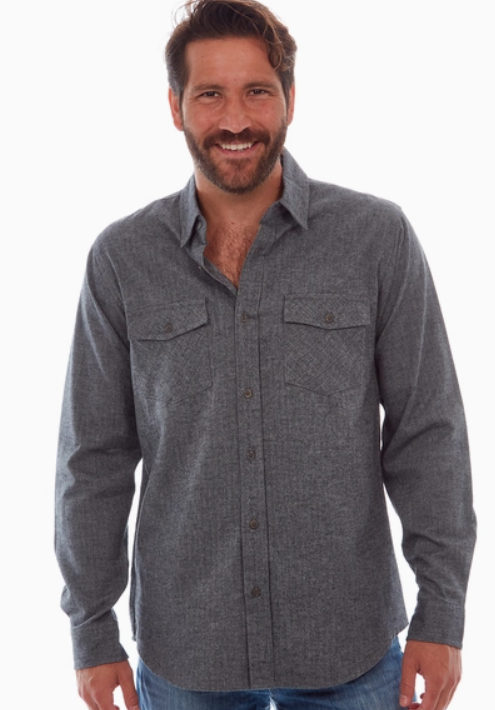 Mason Herringbone Flannel Shirt Men's