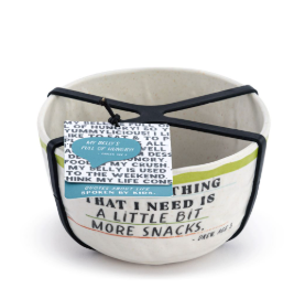 A Little Bit More Snacks Melamine Snack Bowl