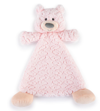 Bella Bear Rattle Blankie - 13x11in