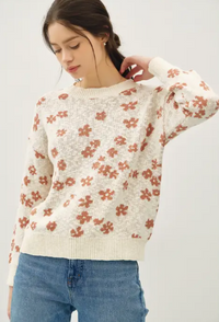 Floral Sweater Top