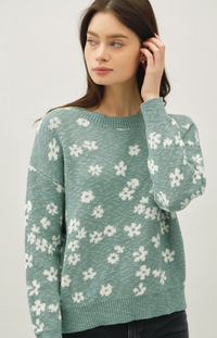 Floral Sweater Top