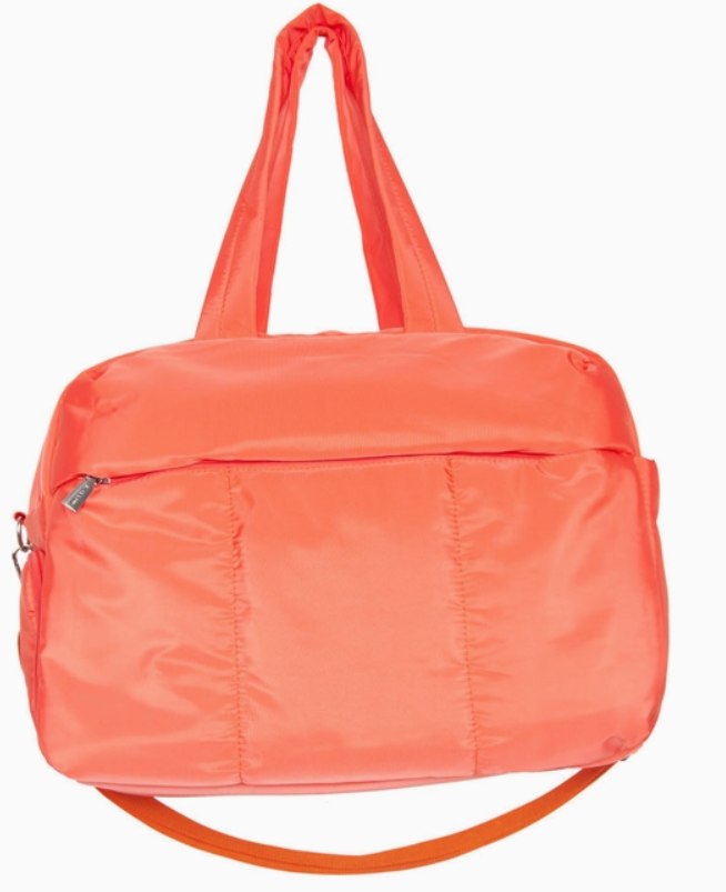 Puffer Weekender Bag w/ Pass-Thru Slip