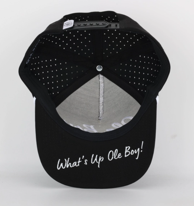 Ole Boy Black Performance Golf Hat