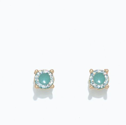 Cuties Sparkling Aqua CZ Earrings