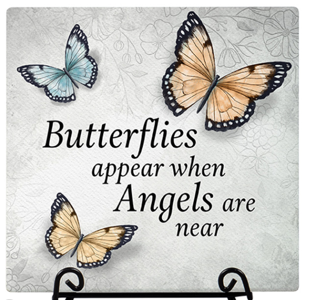 Butterfly Memorial "Butterflies Appear" Easel Plaque