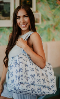 Coquette Bows Weekender w/ Pass-Thru Slip