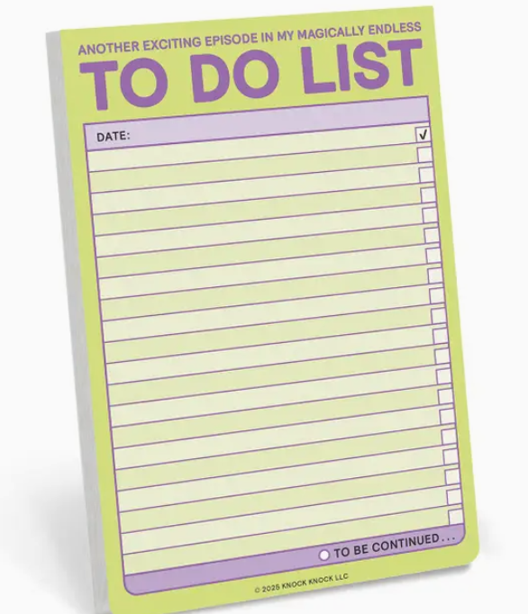 Endless To Do List Great Big Stickies