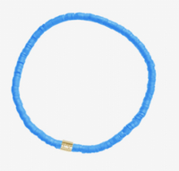 Puravida Cabrillo Dainty Vinyl Disc Stretch Bracelet