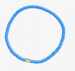 Puravida Cabrillo Dainty Vinyl Disc Stretch Bracelet