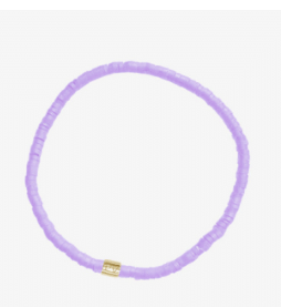 Puravida Cabrillo Dainty Vinyl Disc Stretch Bracelet