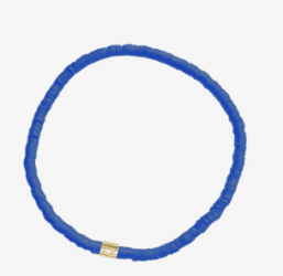 Puravida Cabrillo Dainty Vinyl Disc Stretch Bracelet