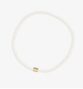 Puravida Cabrillo Dainty Vinyl Disc Stretch Bracelet