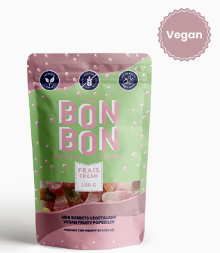 Bon Bon Vegan Fruity Popsicles - Gummy Candies
