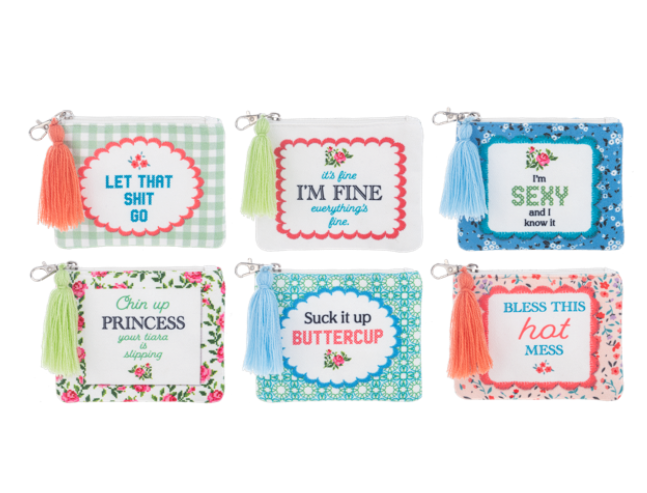 Cheeky Message Coin Purses
