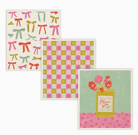 Blossoms & Bows Do-It-All Dishcloths