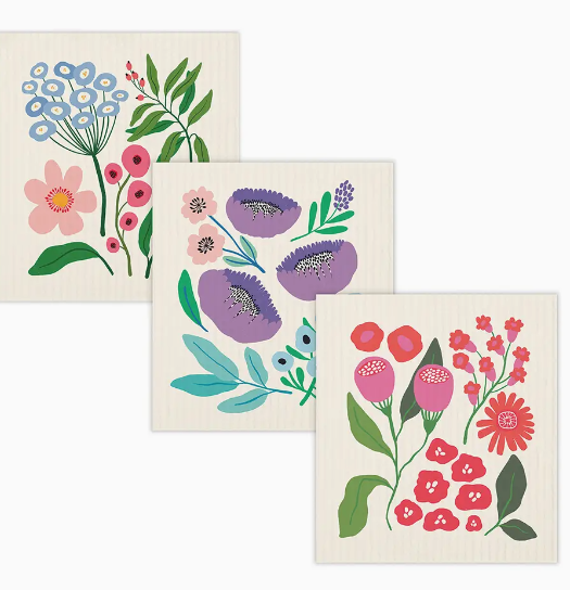 Botanical Bliss Do-It-All Dishcloths