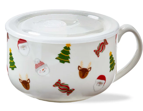 Holiday Cheer Soup Mug With Lid