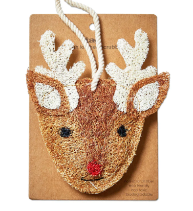Reindeer Loofah Scrubber