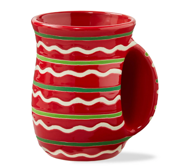 Festive Stripe Handwarmer Mug