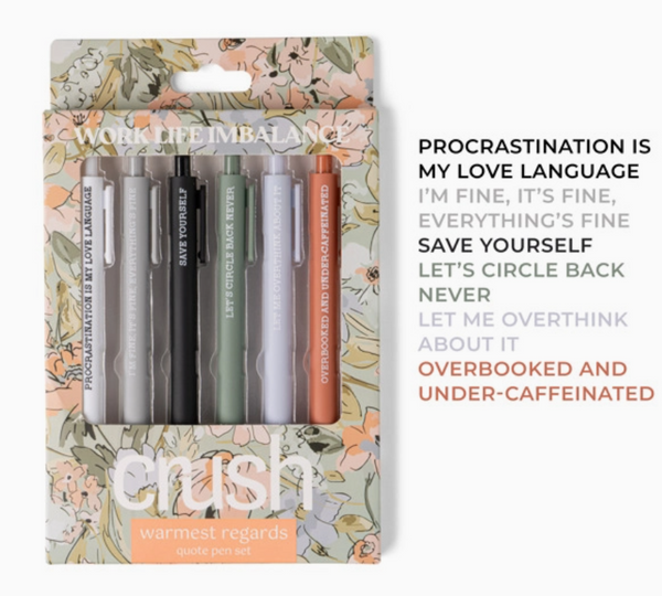 Warmest Regards Quote Pen Set