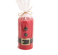 Santa Flameless Pillar Candle Large
