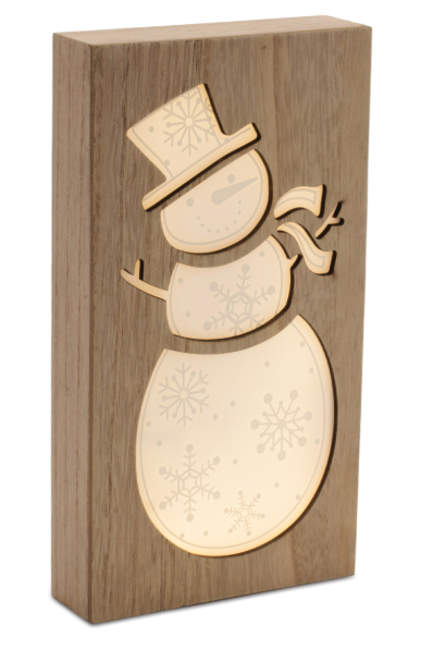 LED Snowman Frame