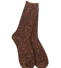Weekend Cotton Slub Marled Crew Sock